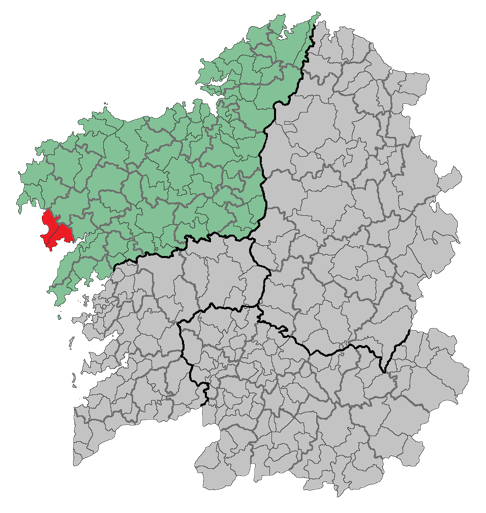 Mapa de situación de Muros